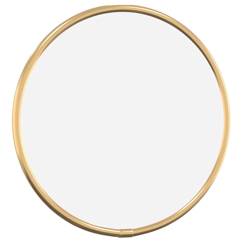 Vidaxl Wall Mirror omkring Ø20 cm guldfarvet