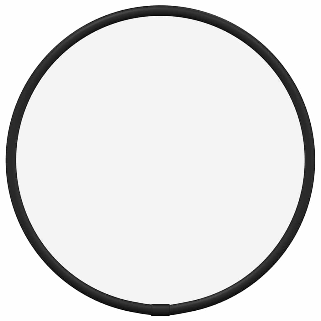 Vidaxl Wall Mirror Round Ø20 cm sort