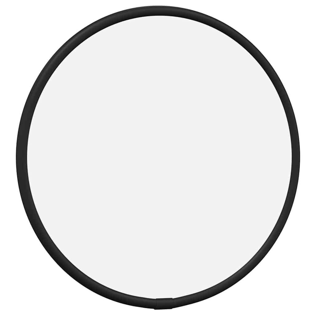 Vidaxl Wall Mirror Round Ø20 cm sort