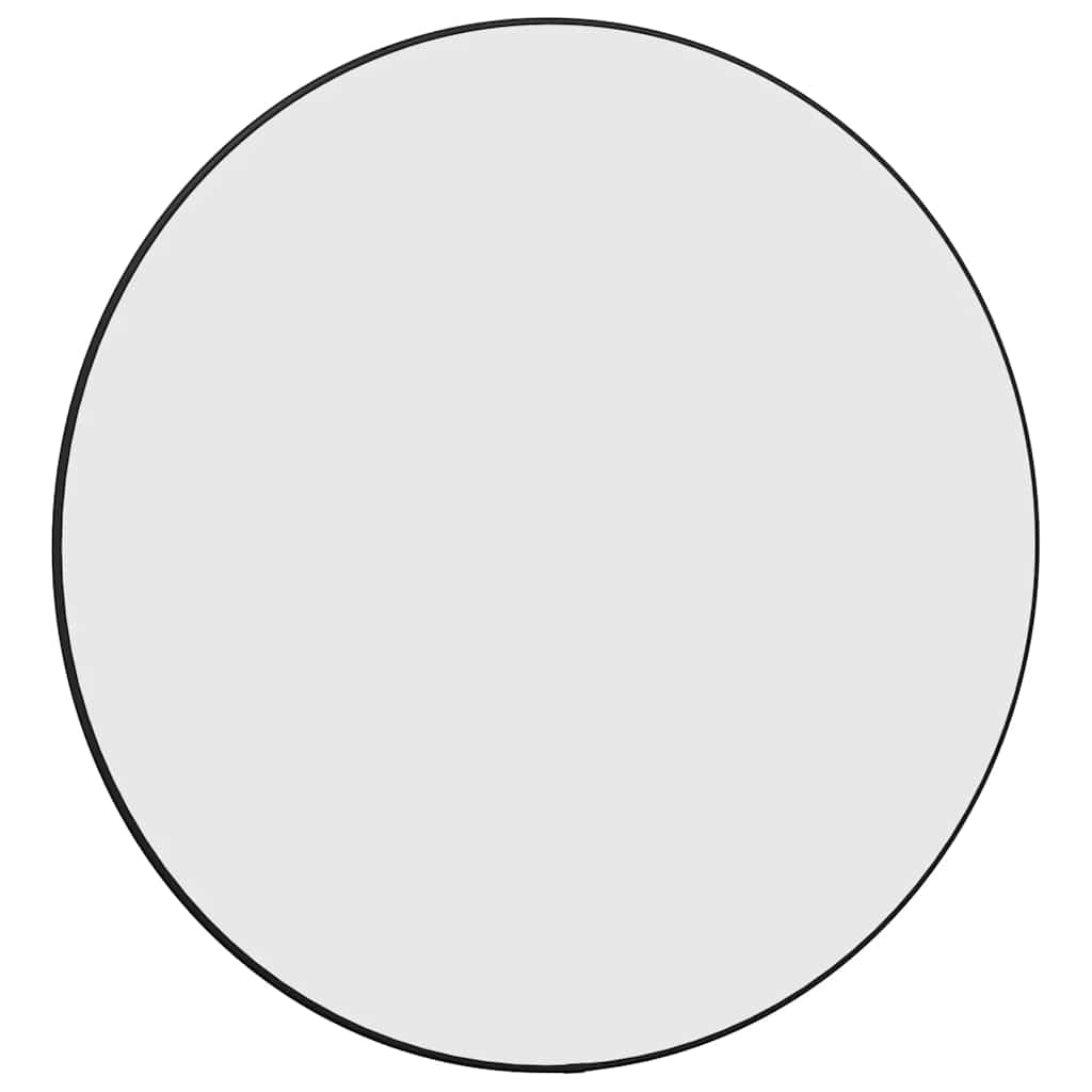 Vidaxl Wall Mirror Round Ø60 cm sort sort