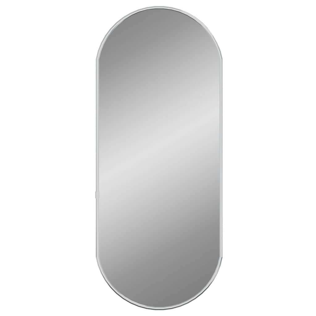 Vidaxl Wall Mirror 60x25 cm Oval sølvfarvet
