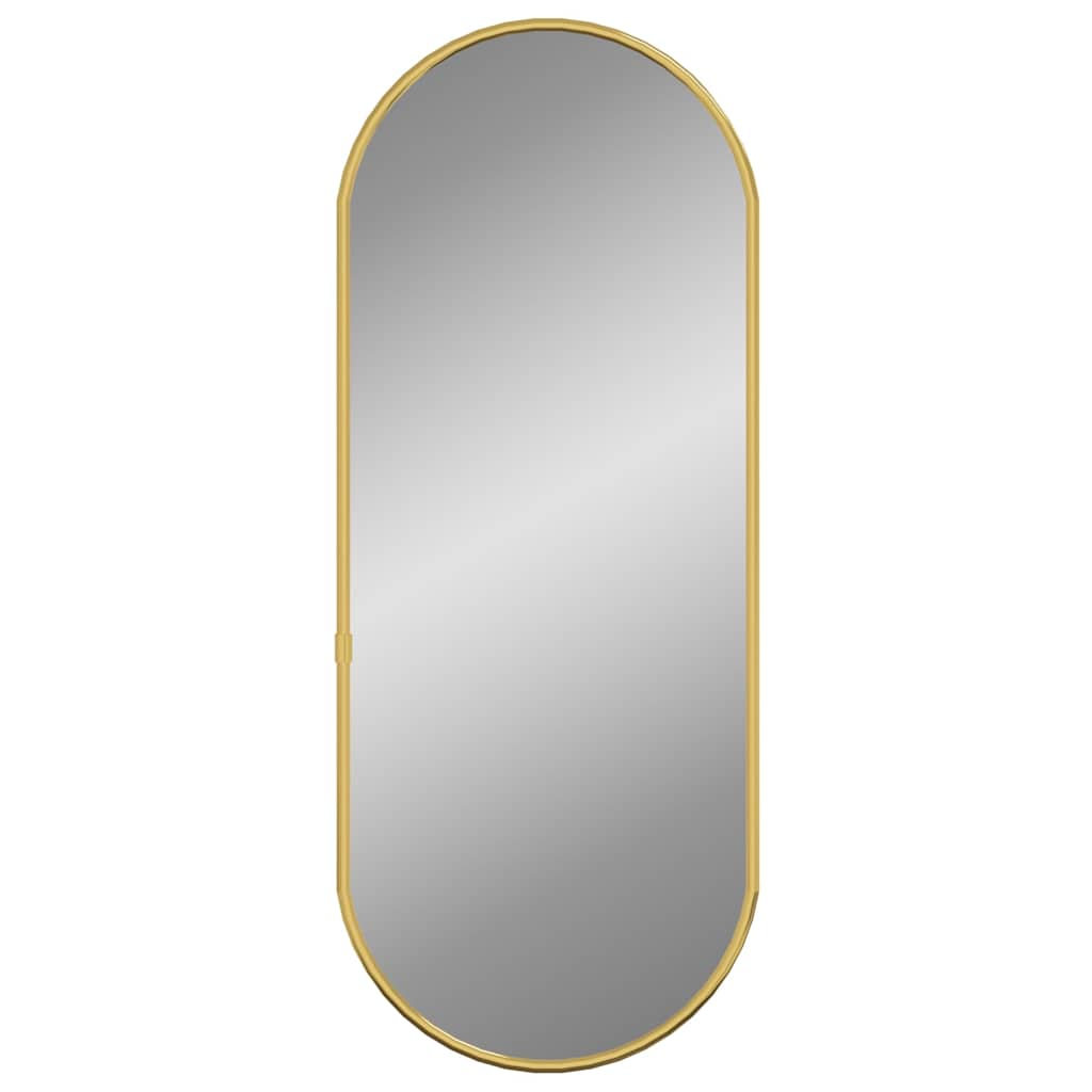 Vidaxl Wall Mirror 50x20 cm Oval guldfarvet