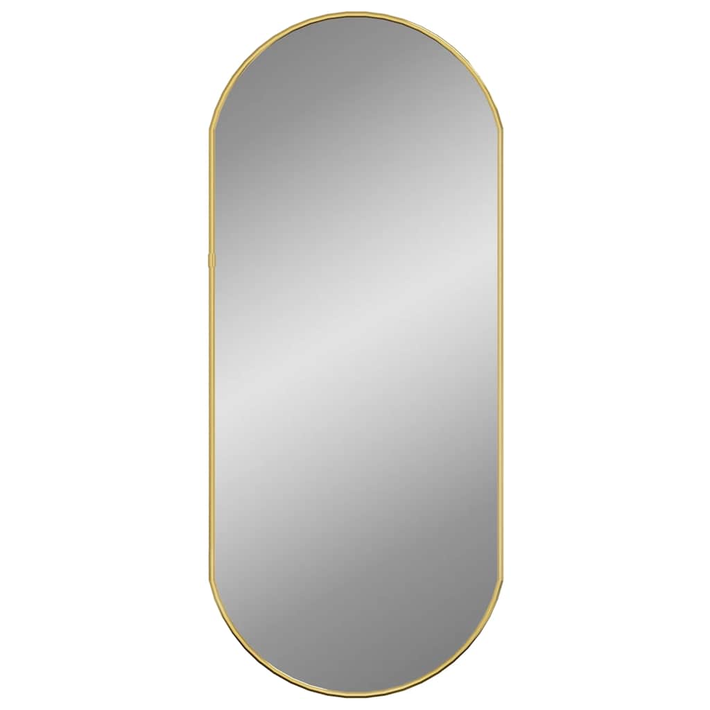 Vidaxx vægspejl 70x30 cm oval guldfarvet