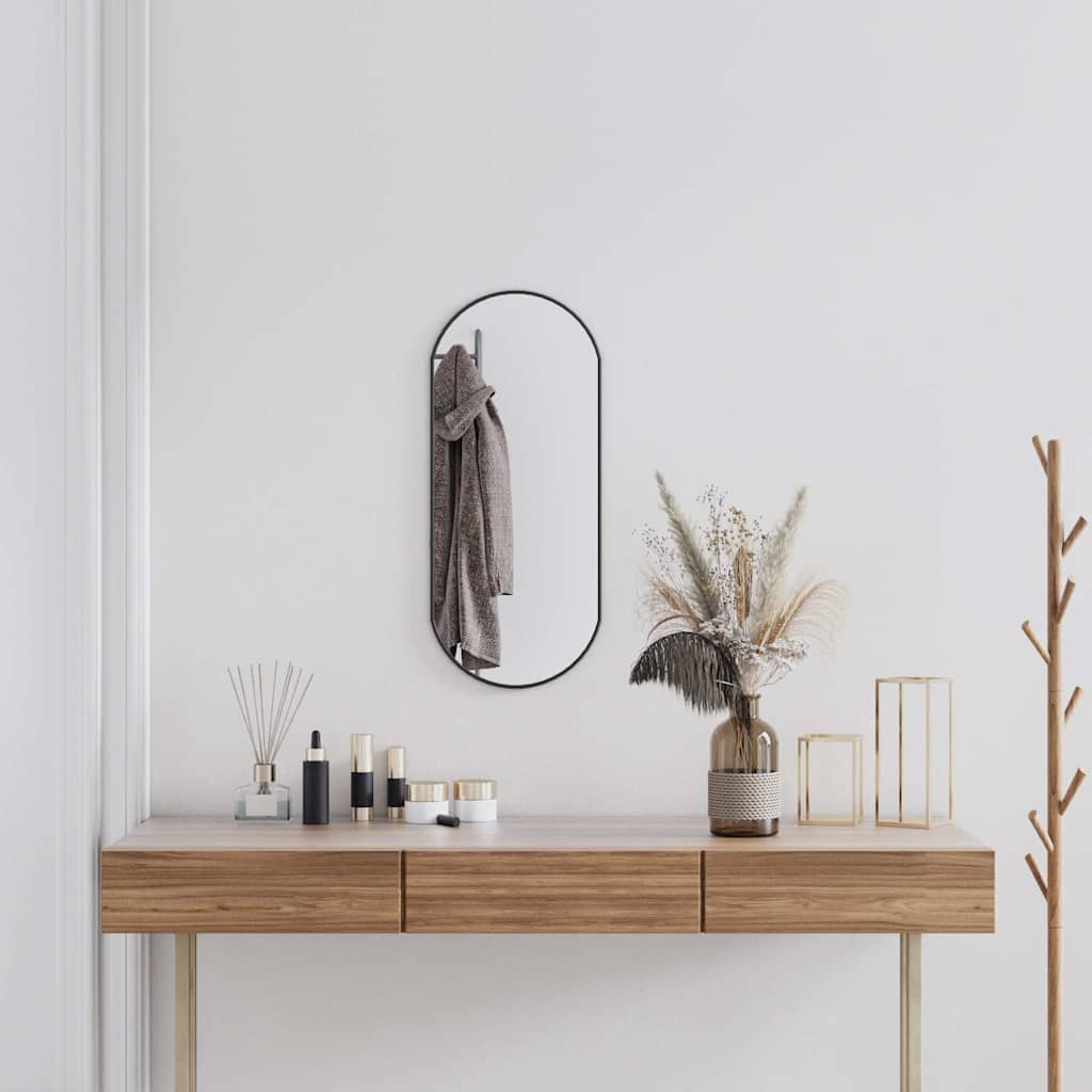 Vidaxl Wall Mirror 70x30 cm Oval sort