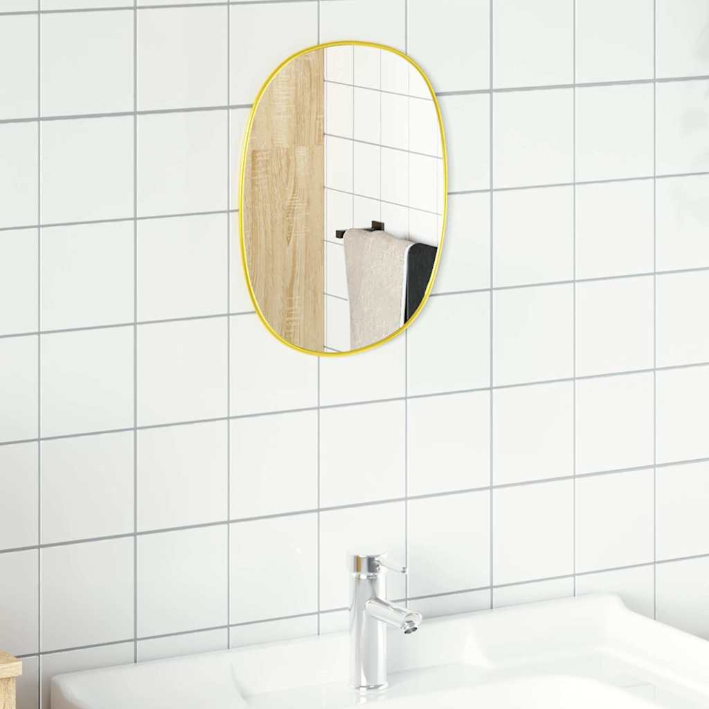 Vidaxl Wall Mirror 30x25 cm guldfarvet