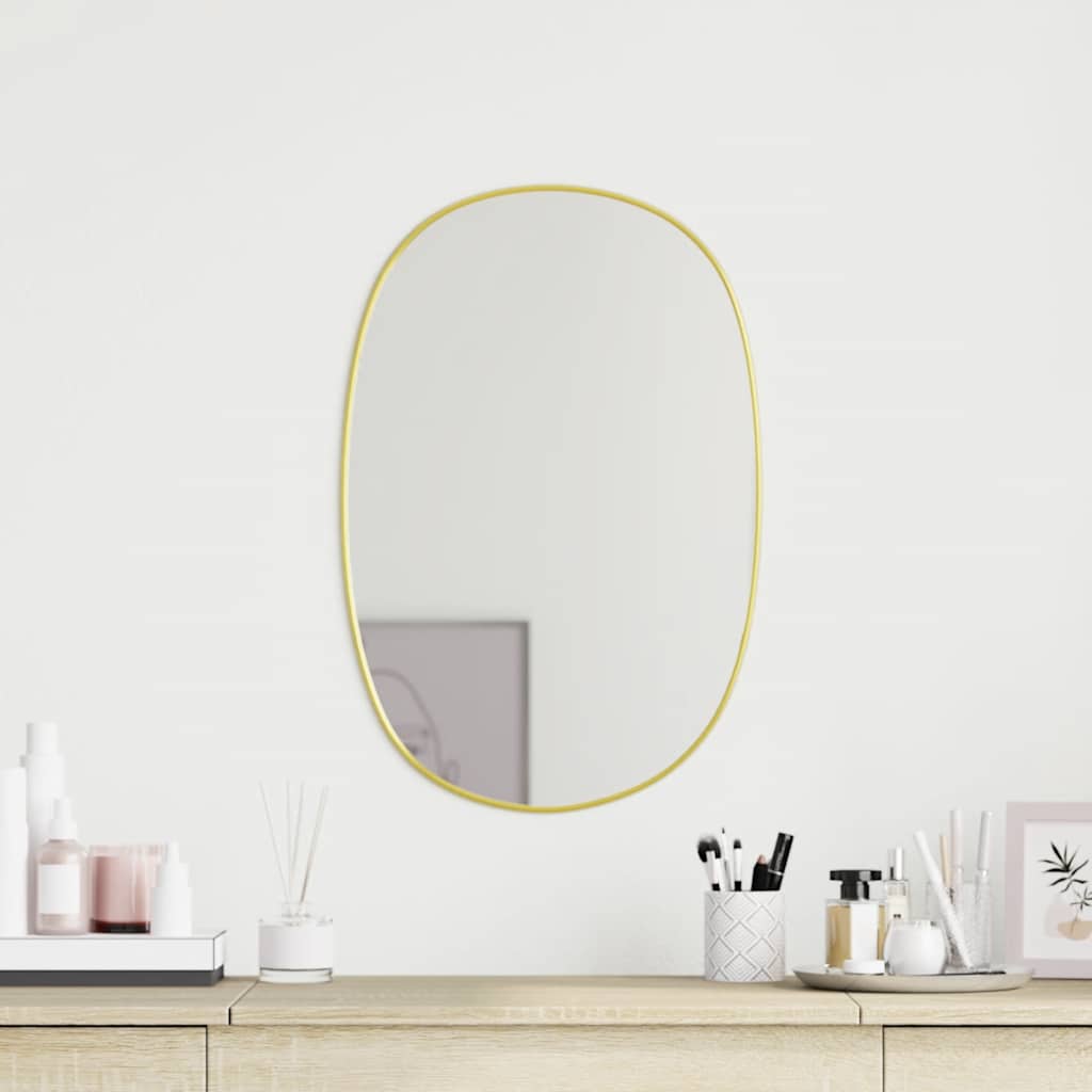 Vidaxl Wall Mirror 50x35 cm guldfarvet