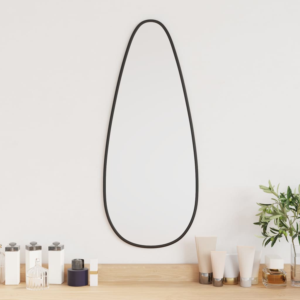 VidaXL Vægspejl 60x25 cm sort