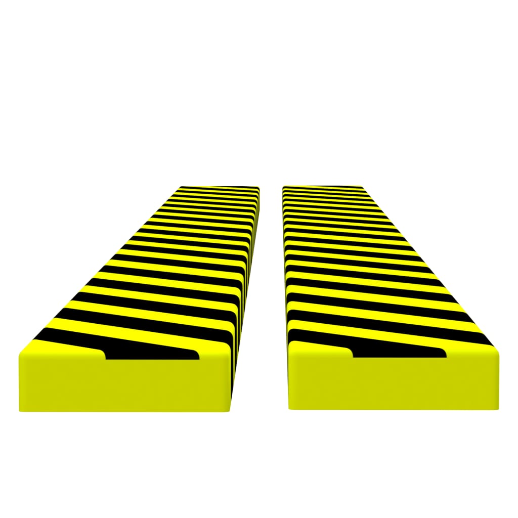 Vidaxl Corner Protectors 2 PCS 6x2x101,5 cm PU gul og sort