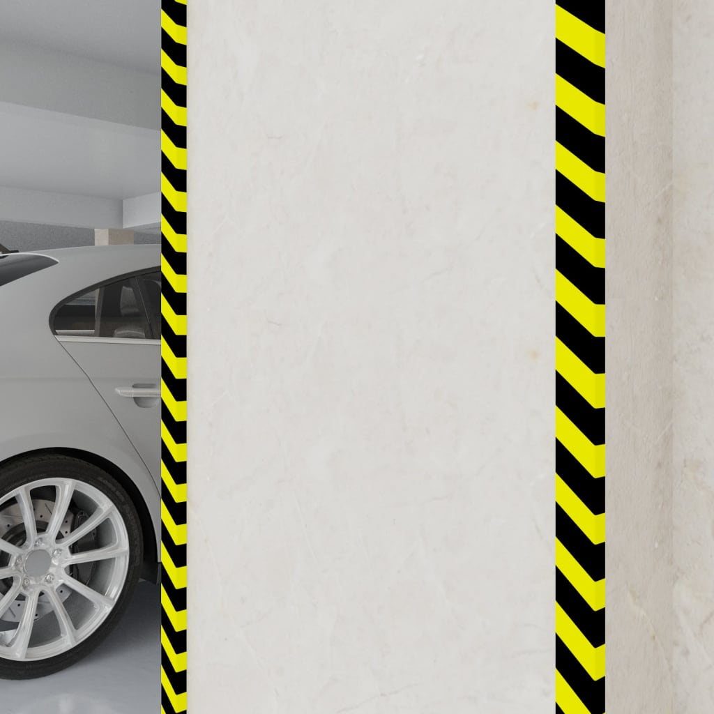 Vidaxl Corner Protectors 2 PCS 6x2x101,5 cm PU gul og sort