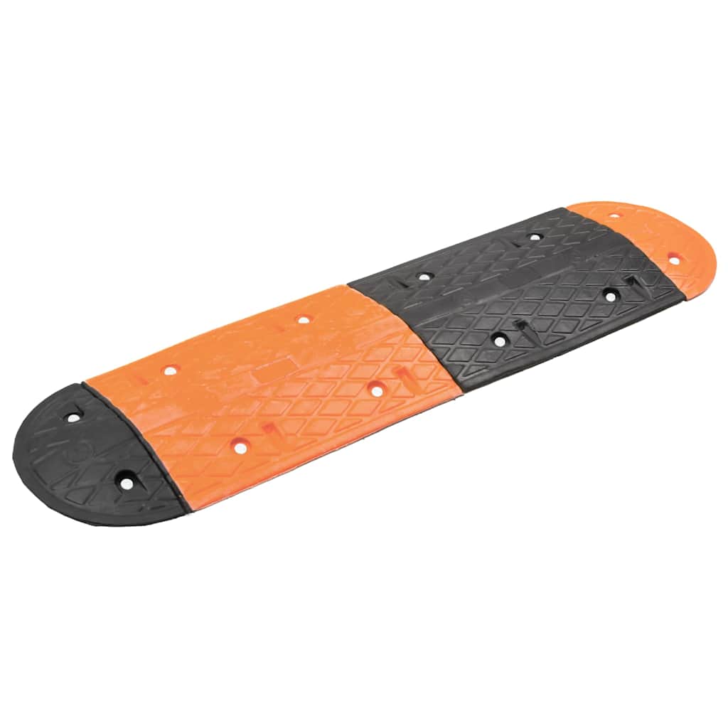 Vidaxl Speed Bump 129x32.5x4 Rummi gul og sort