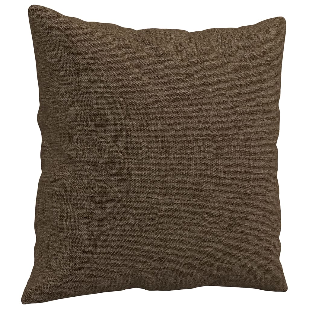 Vidaxl Dekorative puder 2 St 40x40 cm stofbrun