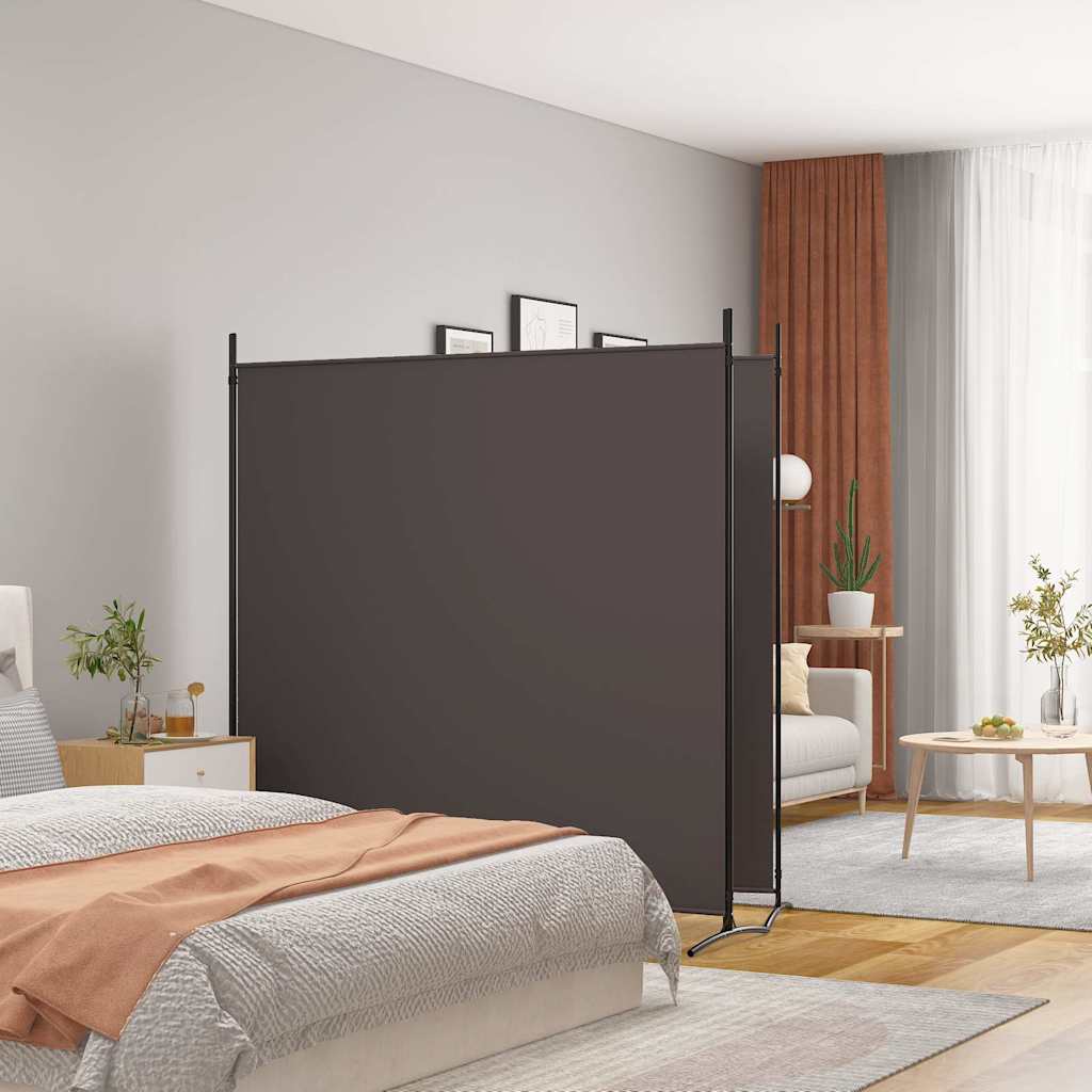 Vidaxl kamerscherm met 2 panelen 348x180 cm stof bruin
