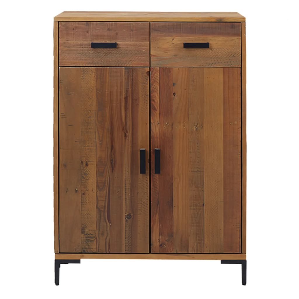 Vidaxl Shoe Cabinet 75x40x110 cm Solid fyrretræ