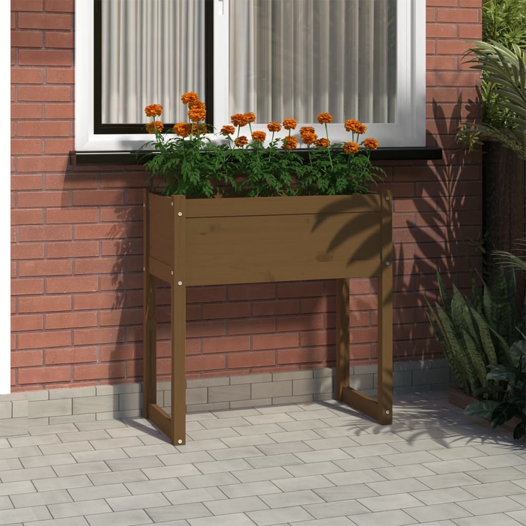 Vidaxl Planning Box 78x40x81 cm Solid Pine Honey Brown