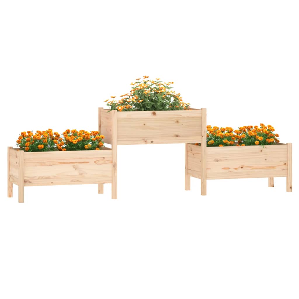 Vidaxl Planning Box 245.5x44x75 cm Solid fyrretræ