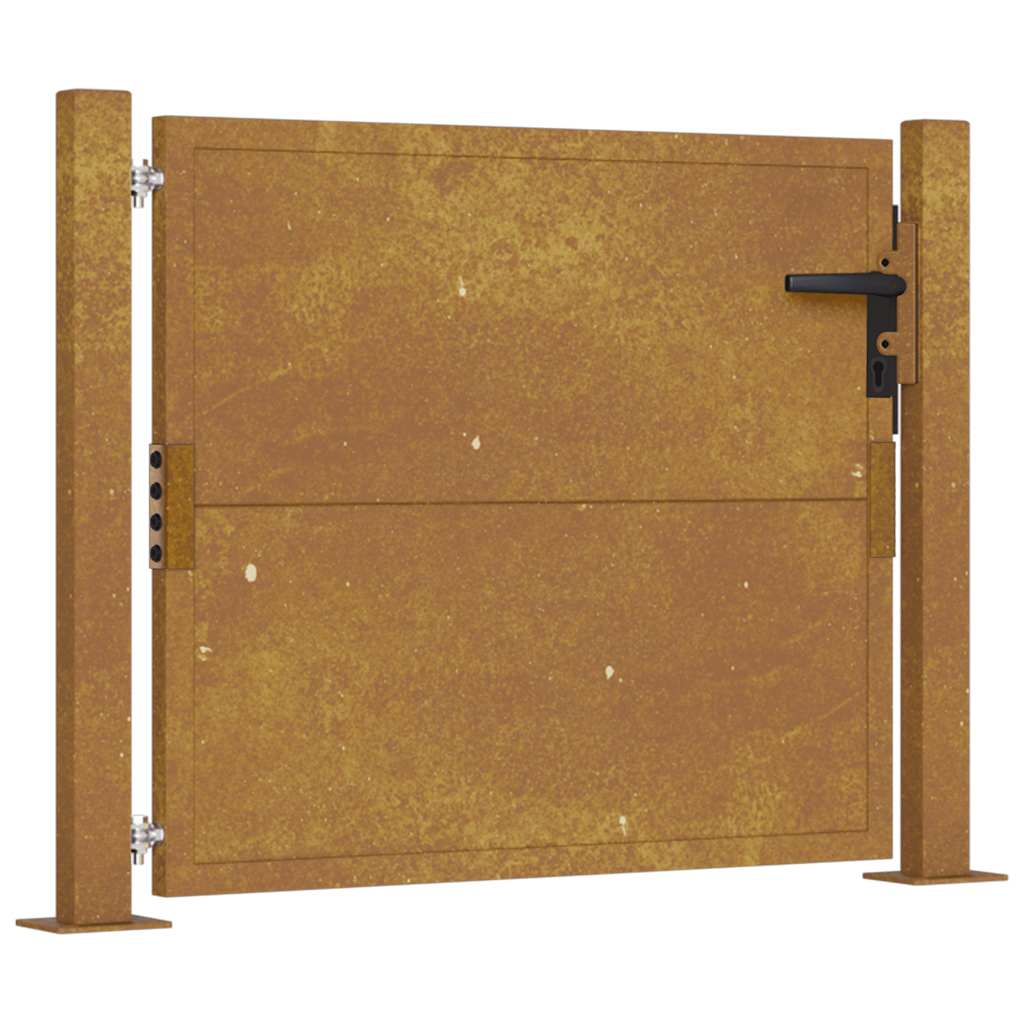 Vidaxxl låge 100x75 cm corten stål