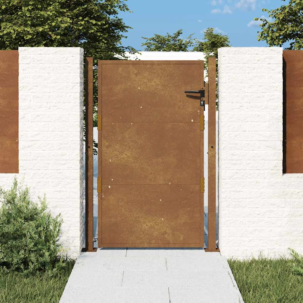 Vidaxxl låge 100x125 cm corten stål