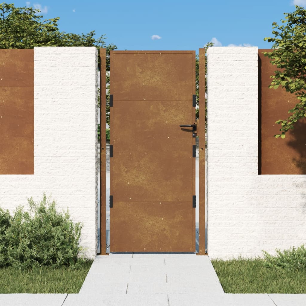 Vidaxxl låge 105x180 cm corten stål