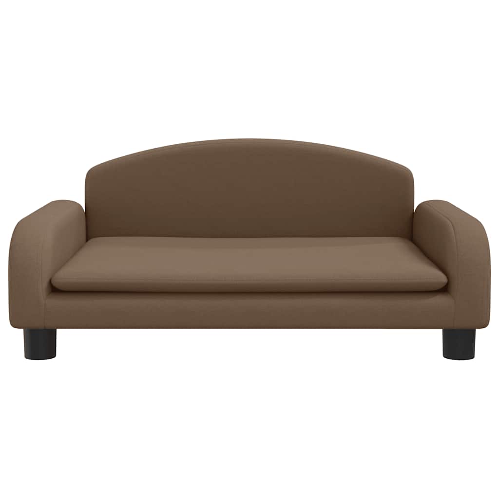 VidaXL hundeseng 70x45x30 cm stof brun