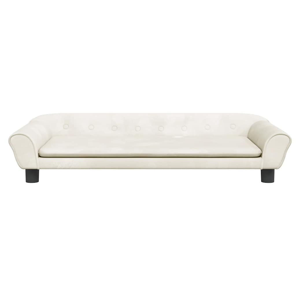 Vidaxl Dog Basket 100x50x21 cm fløjlcreme -farvet
