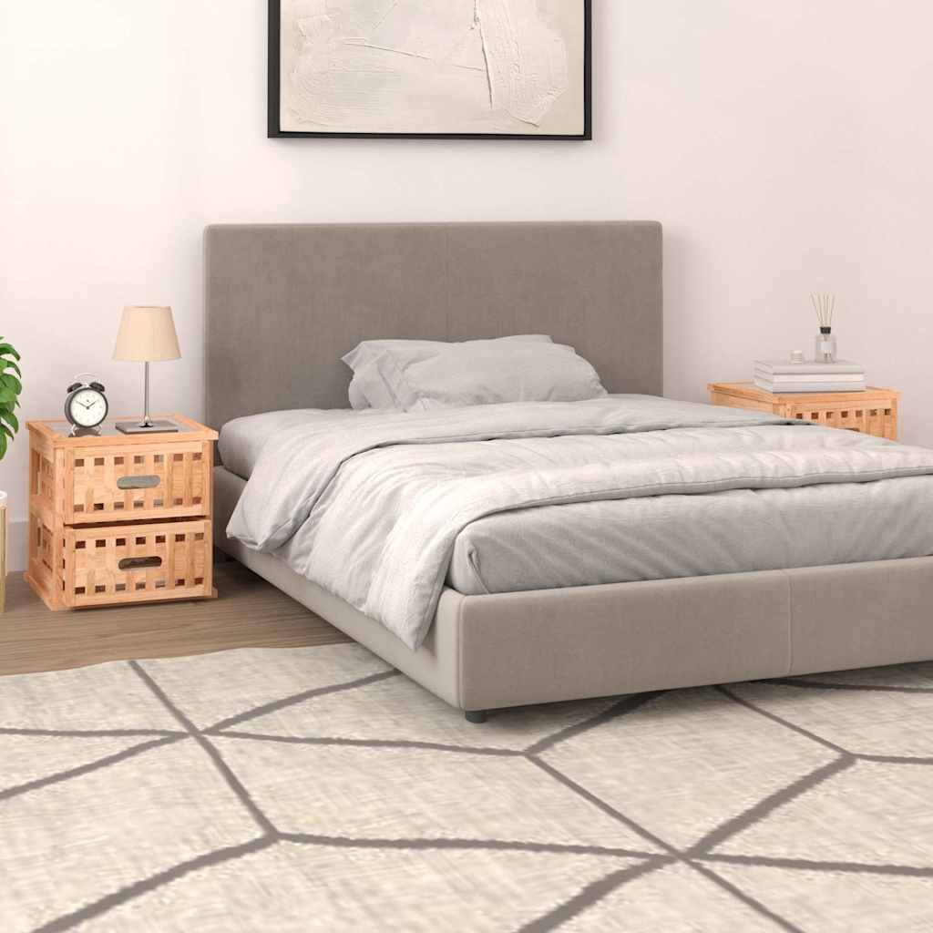 Vidaxl nachtkastjes 2 st 34x34x34 cm massief walnotenhout