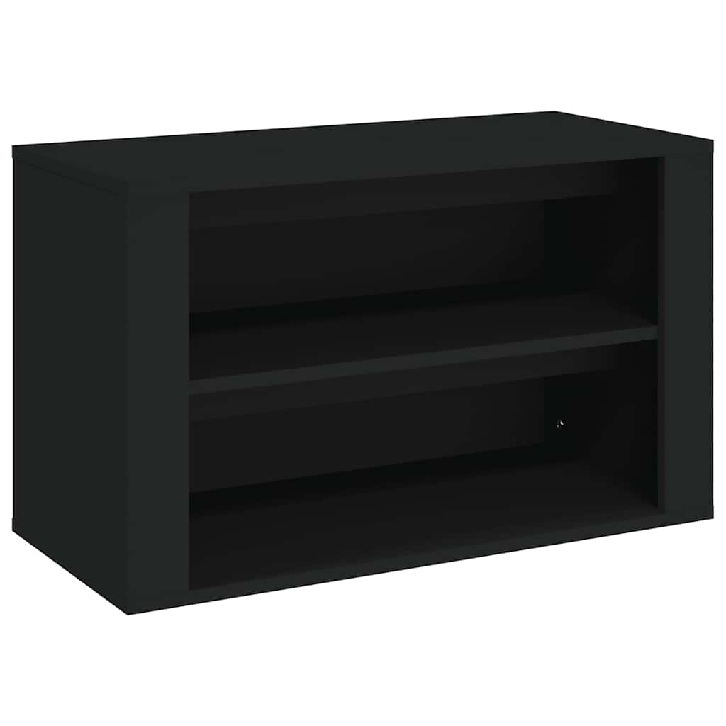 Vidaxl Shoe Rack 75x35x45 cm forarbejdet træ sort