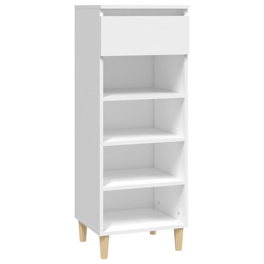 Vidaxl Shoe Cabinet 40x36x105 cm forarbejdet træhvide