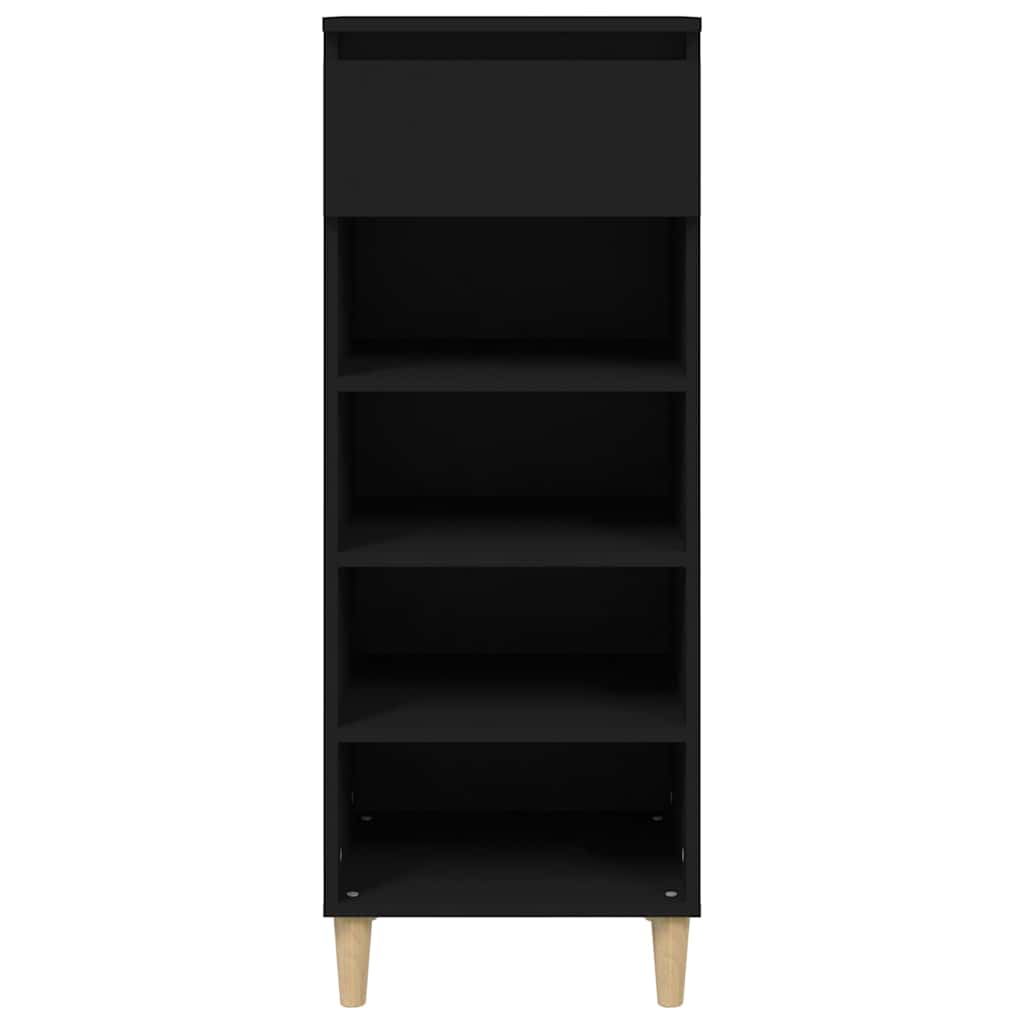 Vidaxl Shoe Cabinet 40x36x105 cm Property Wood Black