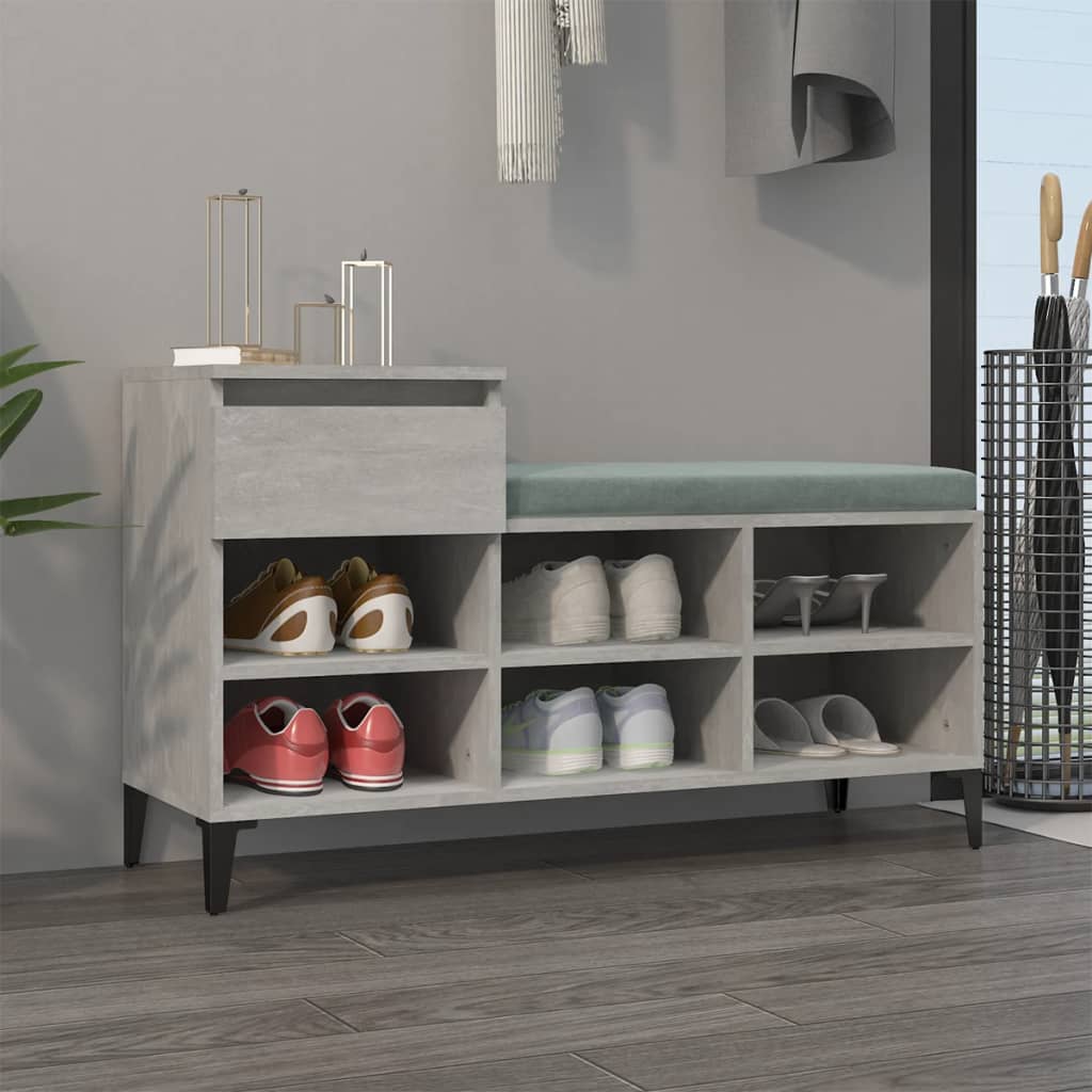 Vidaxl Shoe Cabinet 102x36x60 cm behandlet træbetonpris