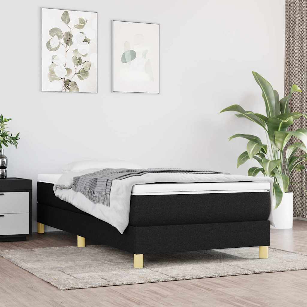 Vidaxl boxspring bed 90x190 cm stof zwart