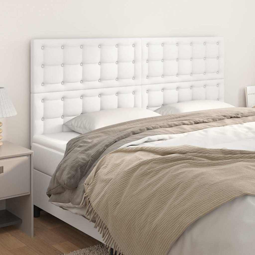 Vidaxl hoofdbord wit 180x5x118 128 cm kunstleer