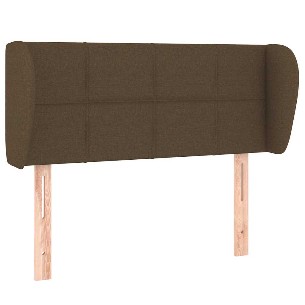 Vidaxl hoofdbord met randen 93x23x78 88 cm stof donkerbruin