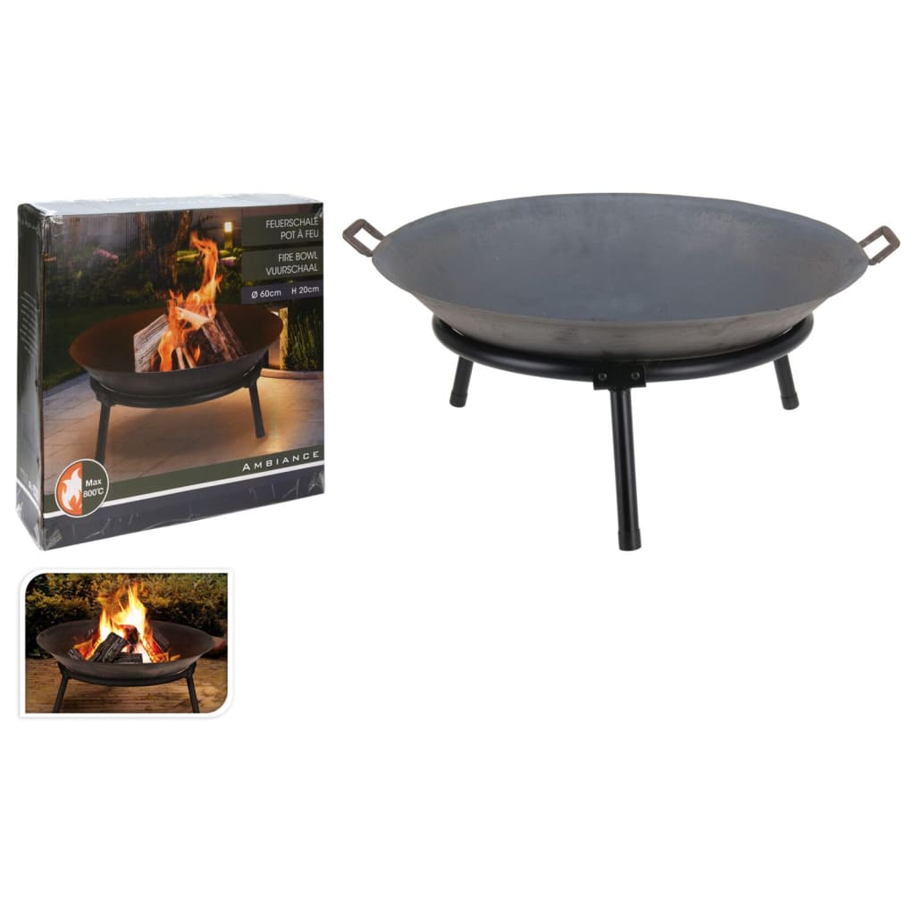 Progarden Progarden Fire Bowl med håndtag 60 cm støbejern