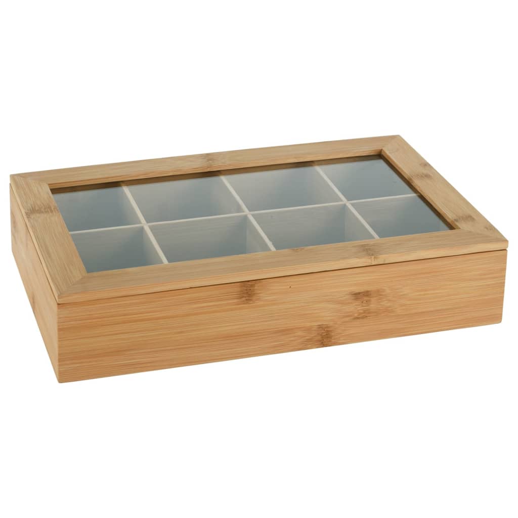 Fremragende Houseware Houseware Tea Box med 8 rum med bambus