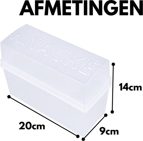 Basic cracker box 1,65l transparent lys