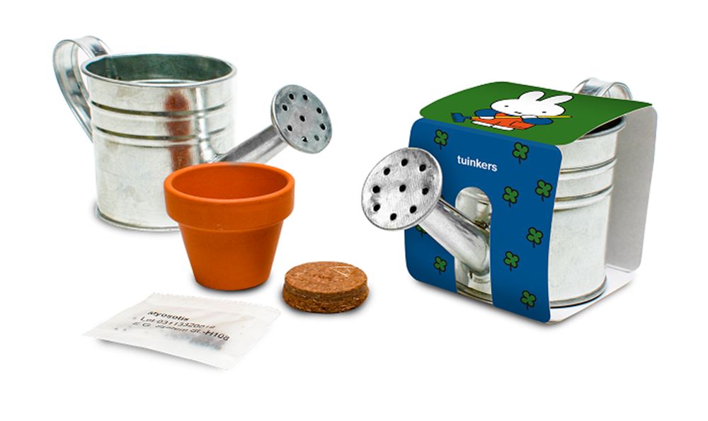 Nijntje gieter tuinkers.