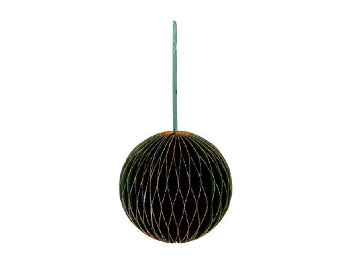 HBx natural living julekuglepapir 15cm grøn