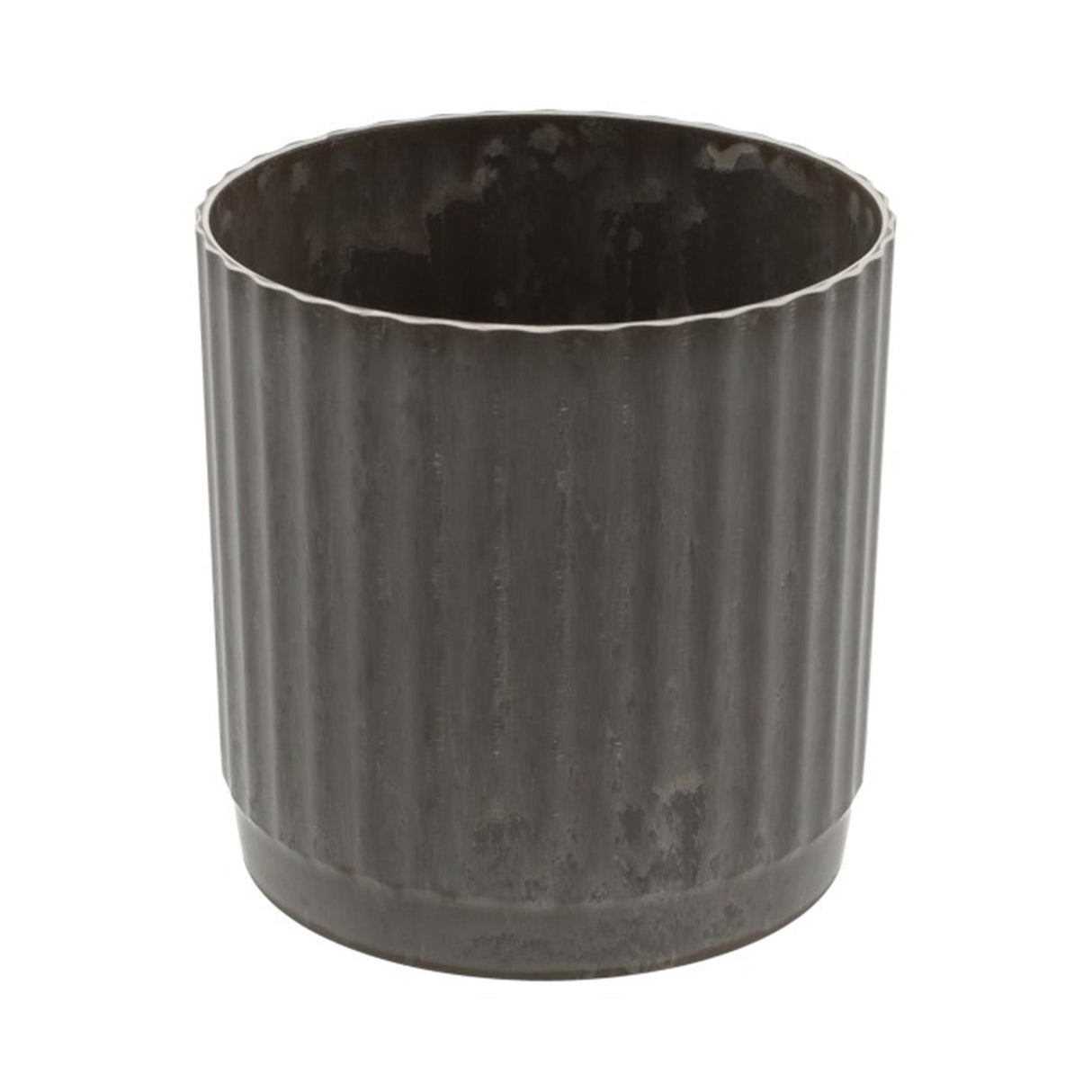 Hbx naturlig levende urtepotte melamin ribble dia14x15,5cm brun
