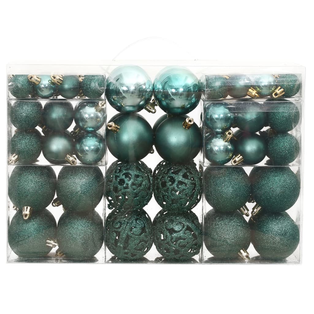 Vidaxl Christmas Balls 100 St 3 4 6 cm grøn