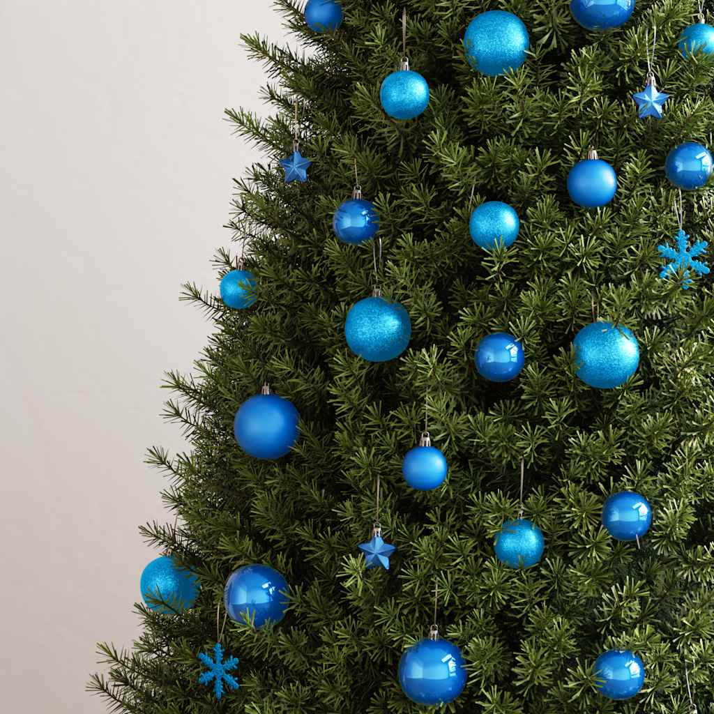 Vidaxl 111-delige kerstballenset polystyreen blauw