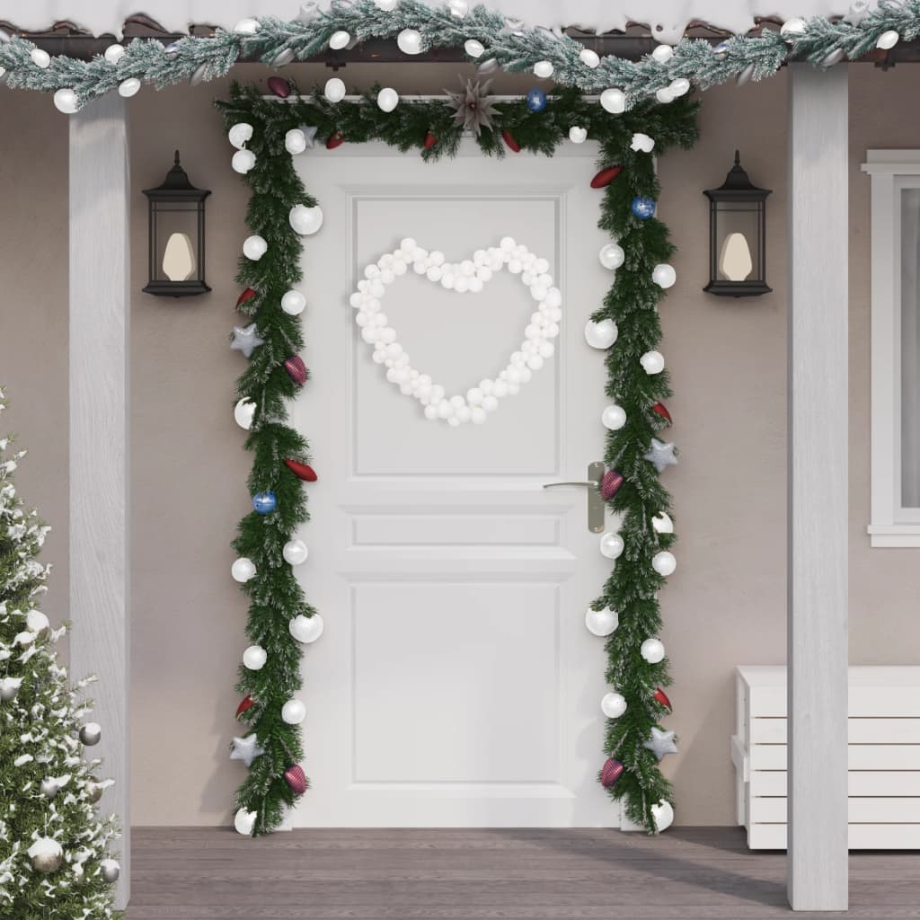 Vidaxl Christmas Garland Balls 175 cm polystyren hvid