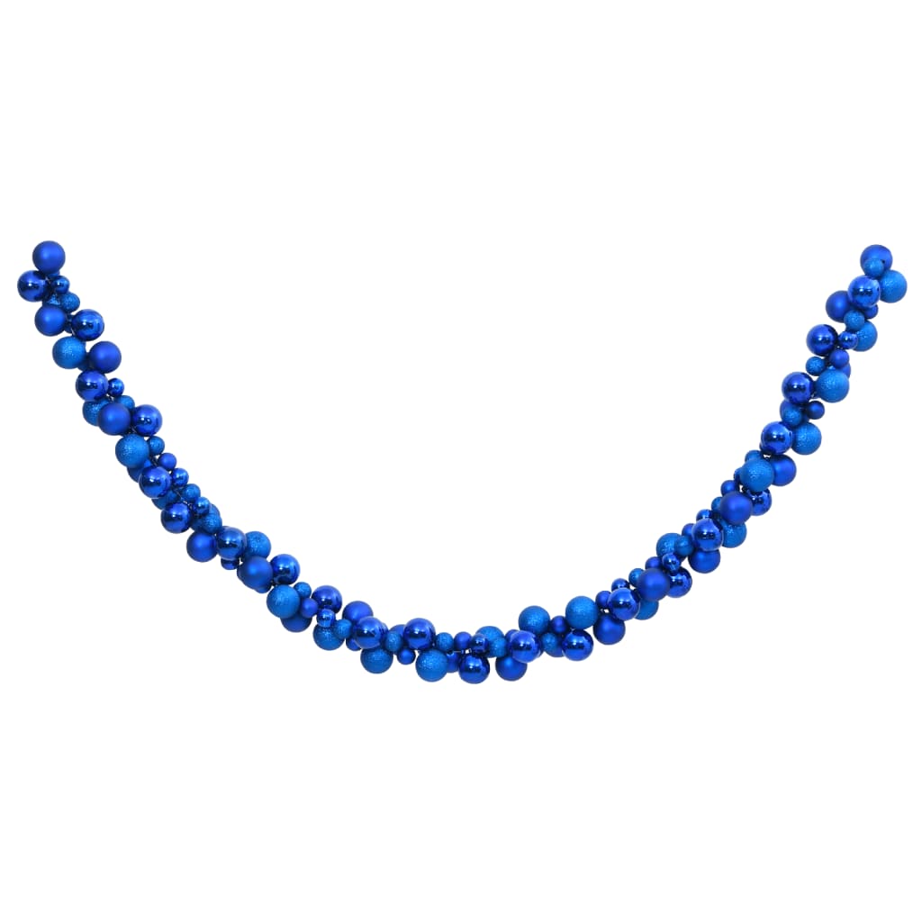 Vidaxl Christmas Garland Balls 175 cm polystyrenblå