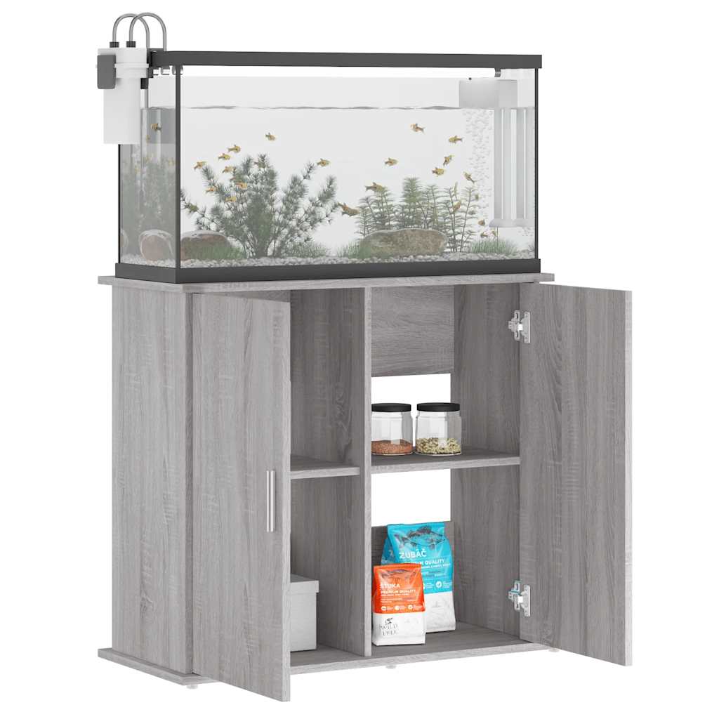 Vidaxx Aquarium Stand 81x36x73 cm konstrueret trægrå sonoma eg
