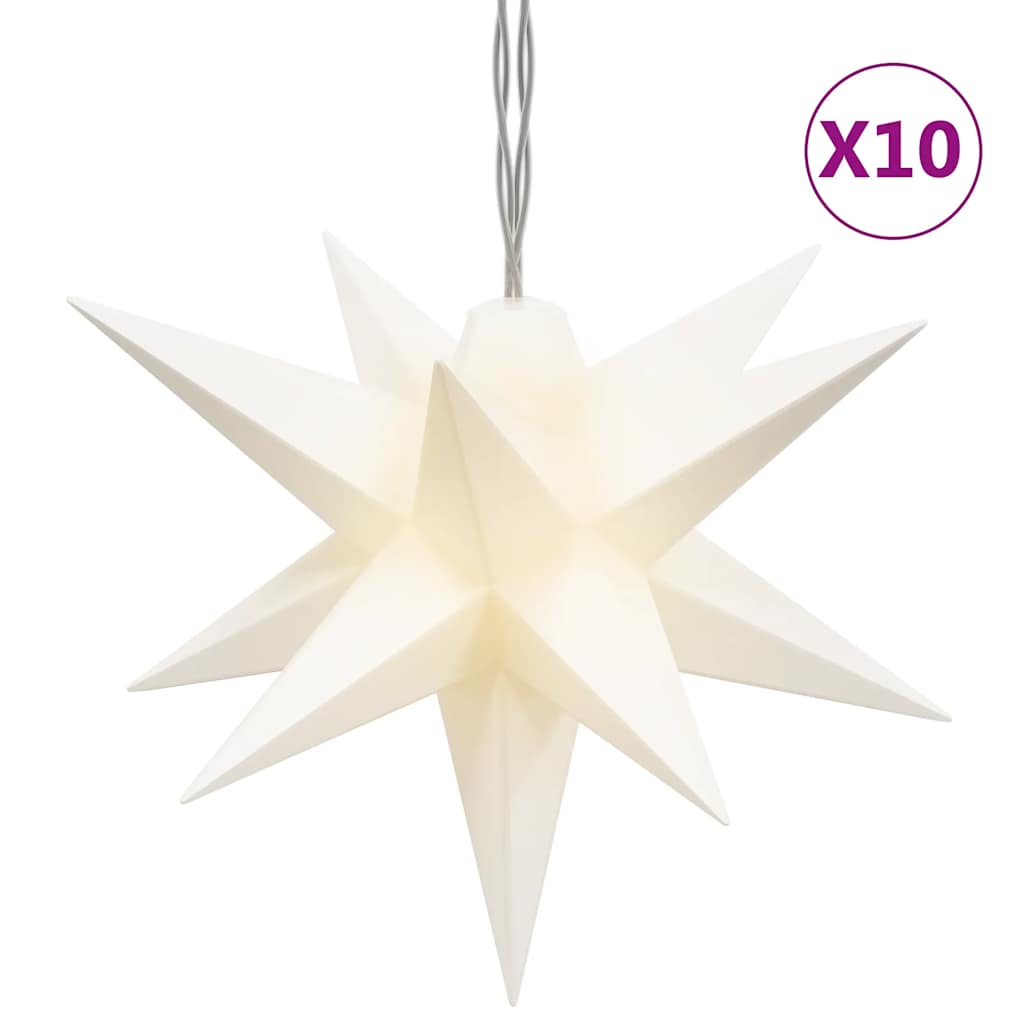 Vidaxl julelampe 10 lysdioder 10 cm hvid