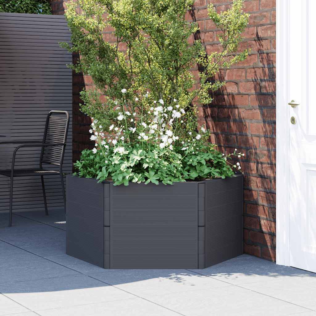 Vidaxl planter PP antracit -farvet