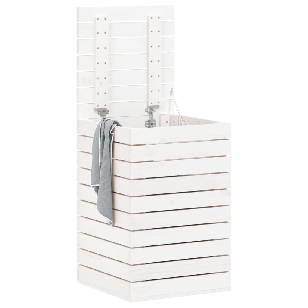 Vidaxl vaskeri kurv 44x44x66 cm Solid fyrretræ