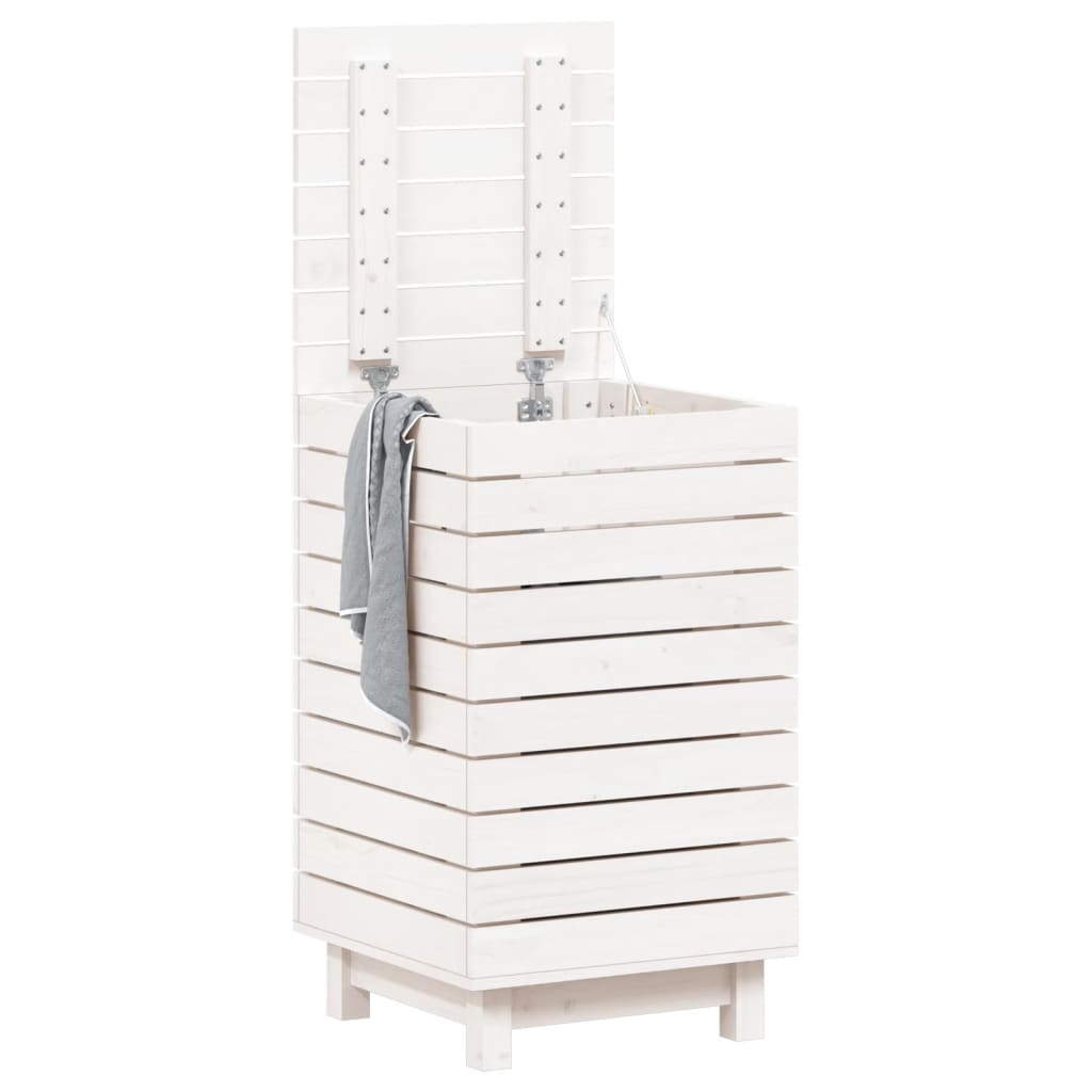 Vidaxl vaskeri kurv 44x44x76 cm Solid fyrretræ