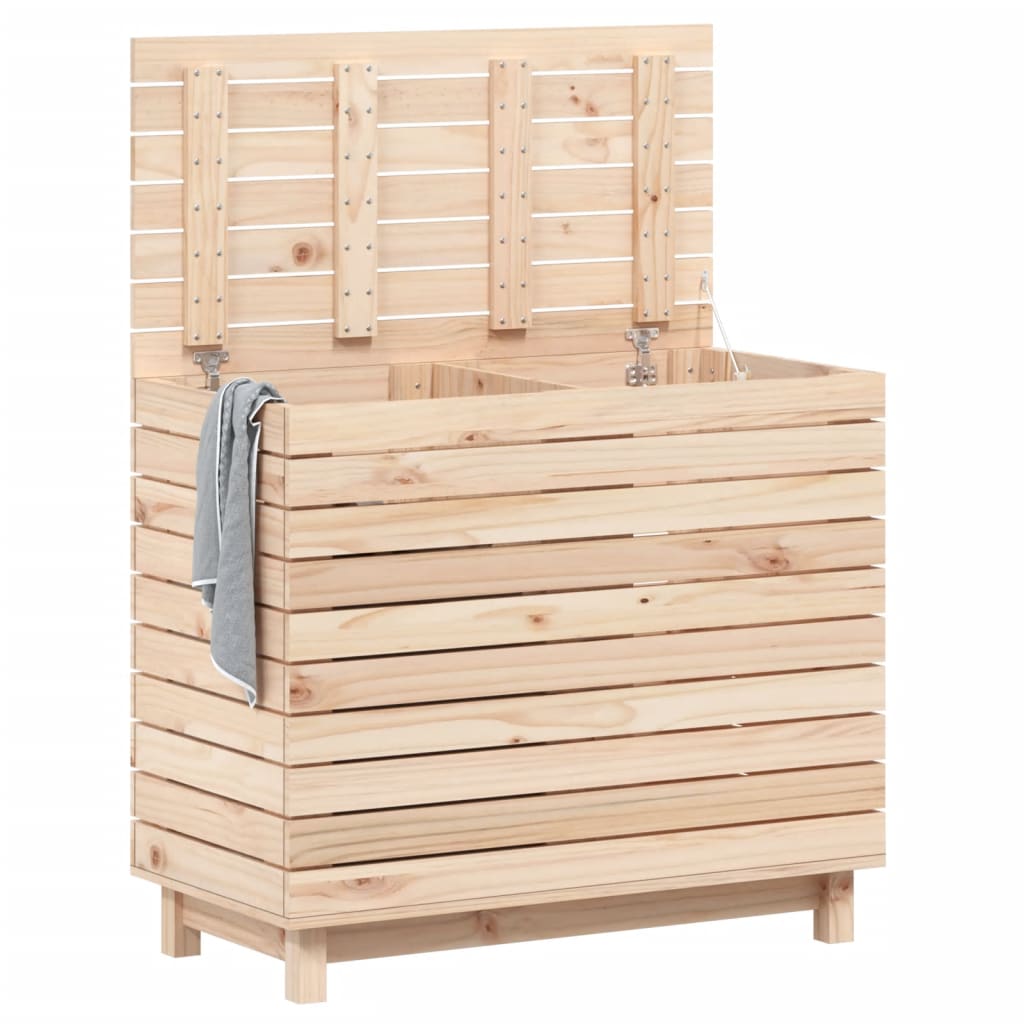 Vidaxl vaskeri Kurv 88.5x44x76 cm Solid fyrretræ