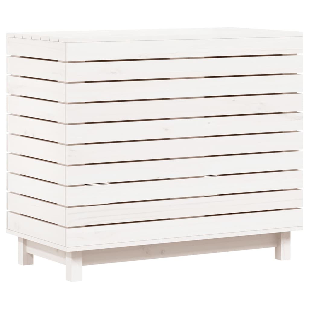 Vidaxl vaskeri Kurv 88.5x44x76 cm Fast fyrretræ hvid