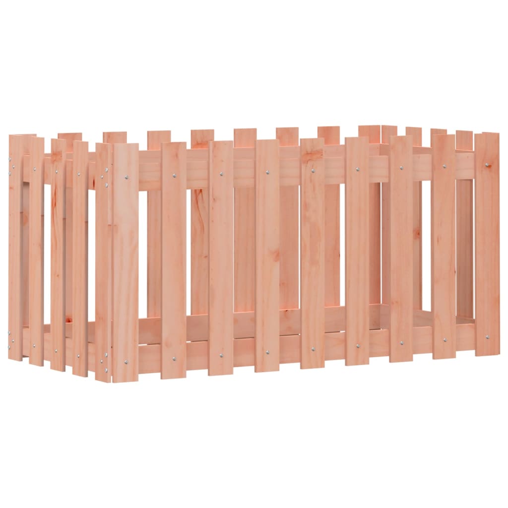 Vidaxxl planter hævet hegndesign 100x50x50 cm solid Douglas Wood